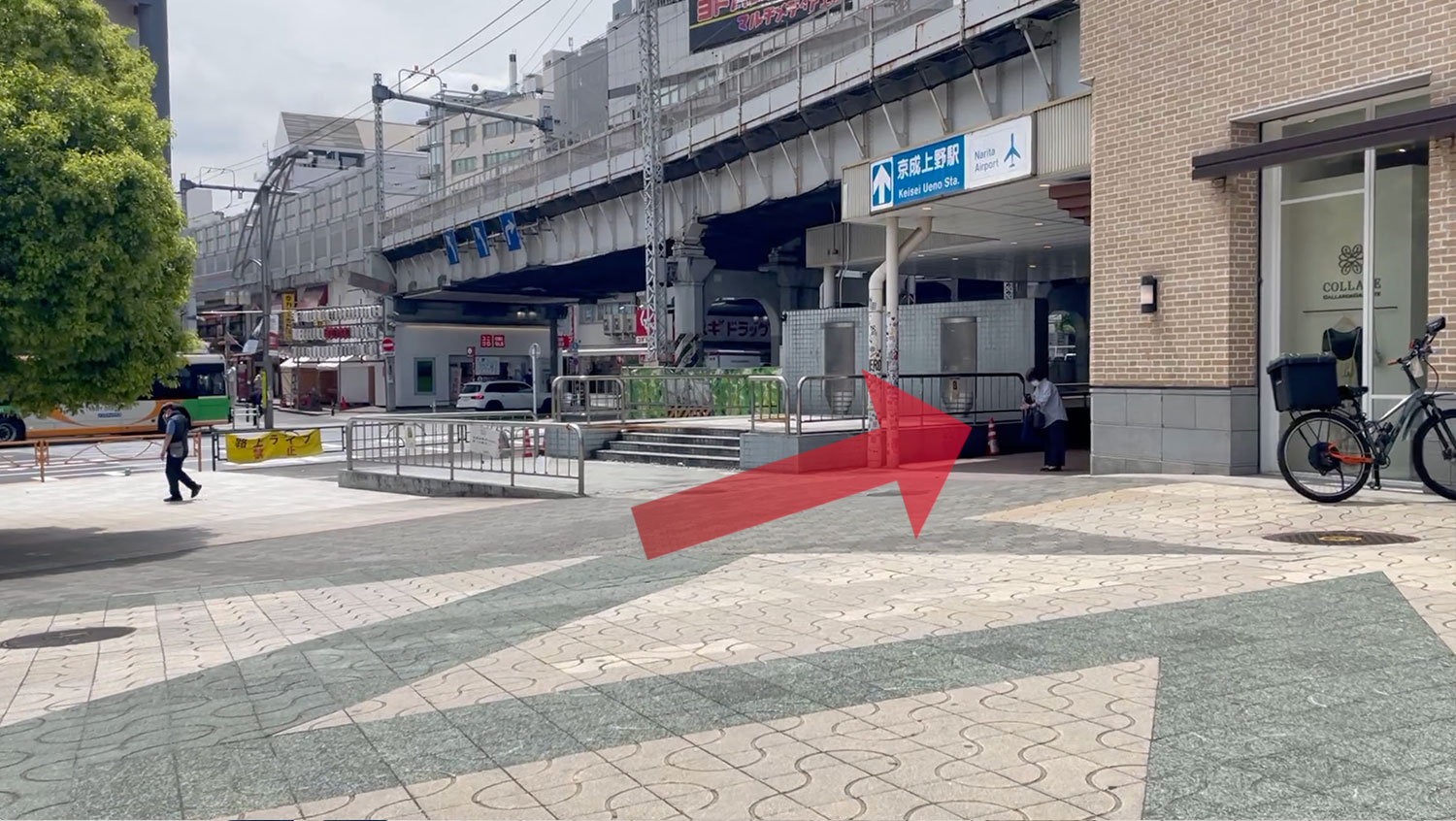 JR 上野駅からSPACE UENOまでの行き方